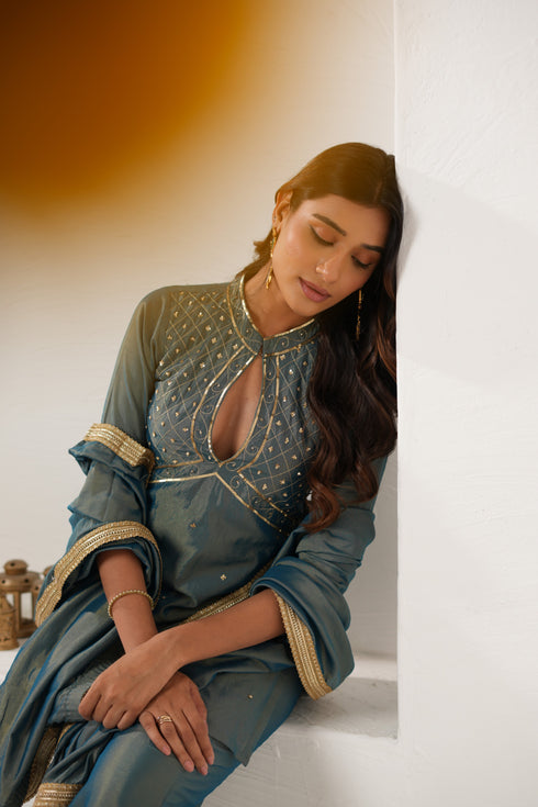 Aarya Suit Sea Green