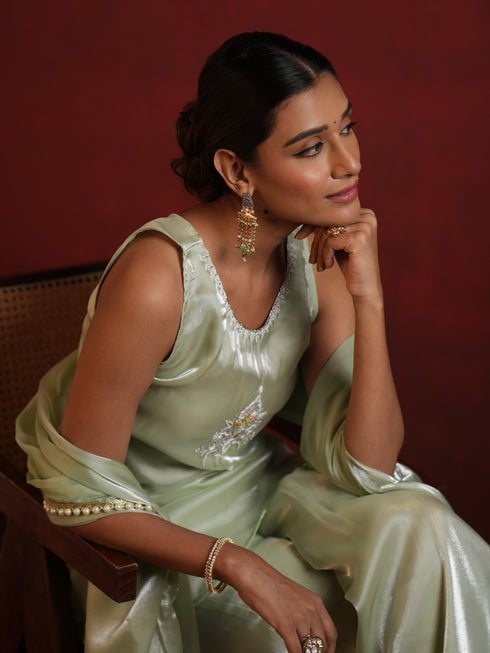 Aadhira suit Mint Green