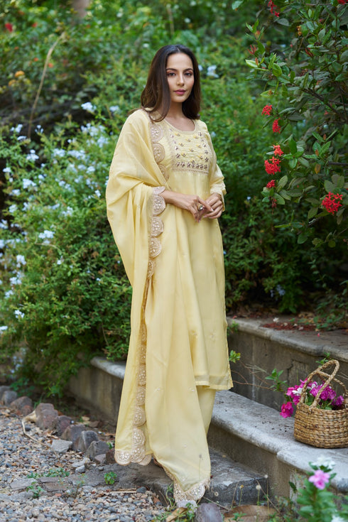 Noor Suit Yellow
