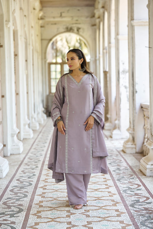 Aabh Suit Mauve