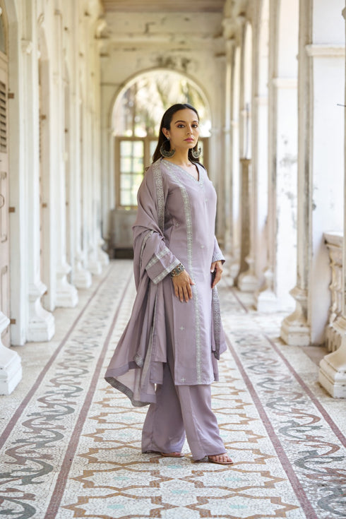 Aabh Suit Mauve