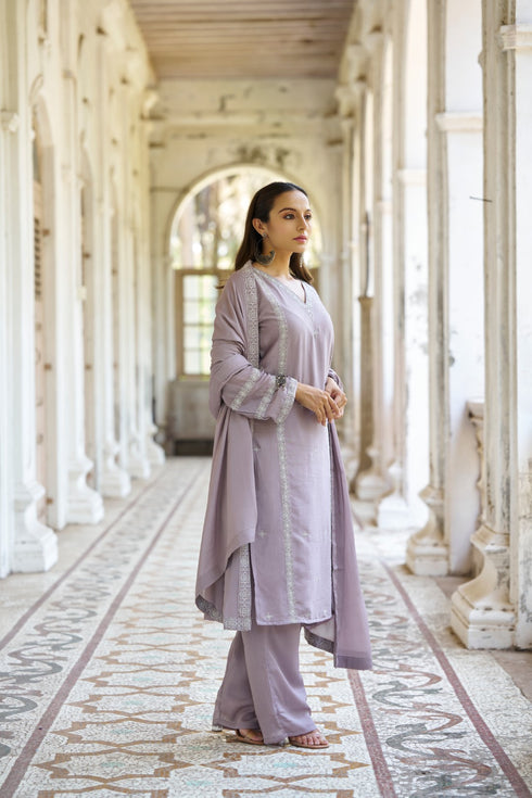 Aabh Suit Mauve