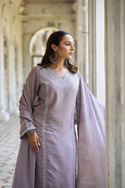 Aabh Suit Mauve