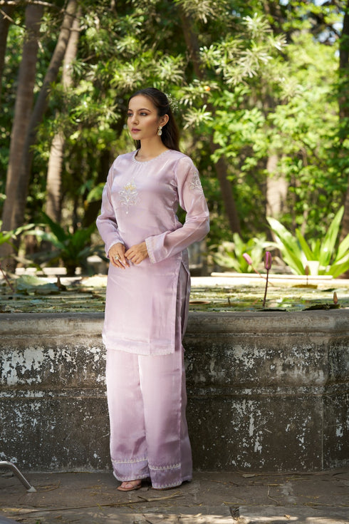 Aaftab Suit Lavender