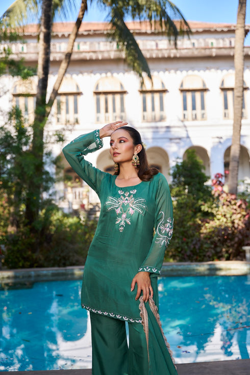 Gulbahar suit Green