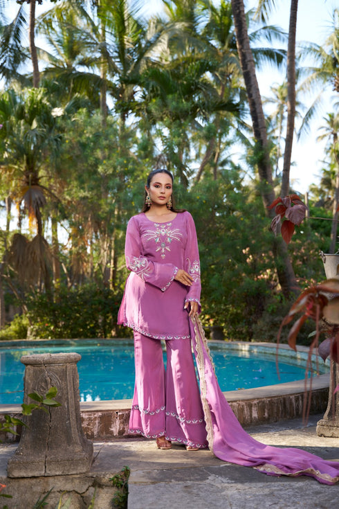 Gulbahar suit Purple