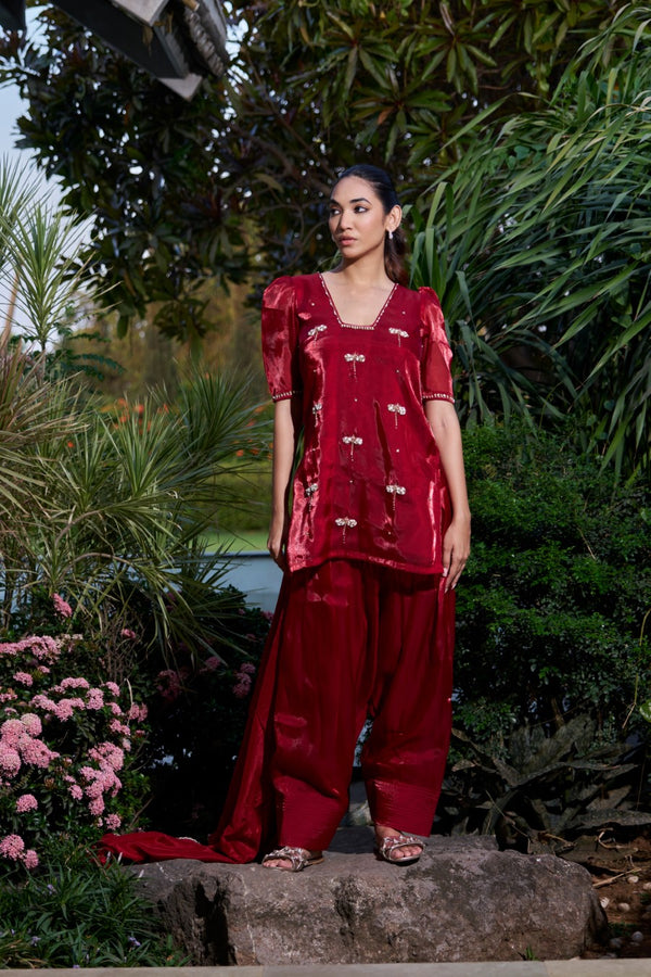 Avni suit Red